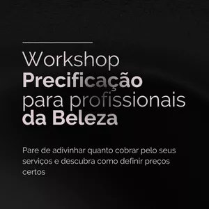 Imagem de capa para o Curso online Workshop de Precificação para Profissionais da Beleza