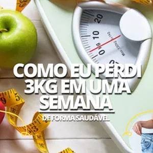 Imagem de capa para o Ebook COMO EU PERDI 3KG EM UMA SEMANA