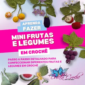 Imagem de capa para o Curso online MINI FRUTAS DE CROCHÊ Volume 1
