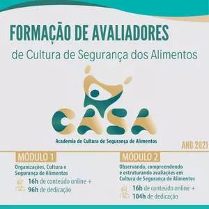 Imagem de capa para o Curso online Formação de Avaliadores da Cultura de Segurança de Alimentos