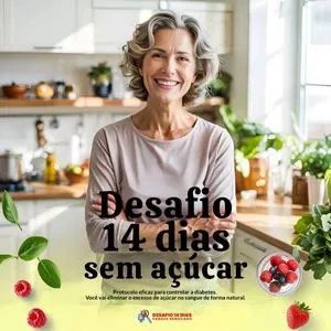 Imagem de capa para o Curso online Desafio 14 Dias sem Açúcar - Sangue Renovado (Diabéticos e Pré-Diabéticos)