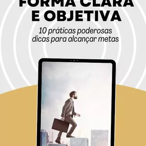 Imagem de capa para o Ebook  e-book suas metas de forma clara e objetiva