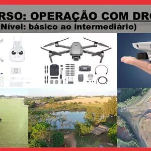 Imagem do curso 1º CURSO: OPERAÇÃO COM DRONES (NÍVEL: BÁSICO AO INTERMEDIÁRIO) 