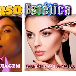 Curso de Estética- Maquiagem + Designer de Sobrancelhas