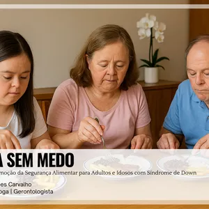 Imagem de capa para o Ebook Mesa Sem Medo – Segurança alimentar para adultos e idosos com síndrome de Down