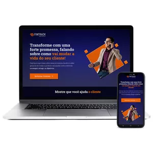 Imagem de capa para o Curso online Fintrack - Template para Website Institucional One Page