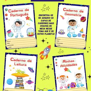 Imagem de capa para o Ebook Capas de Caderno Astronauta