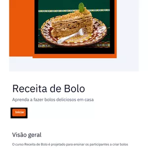 Imagem de capa para o Ebook Receita de bolo Aprenda a fazer bolos deliciosos em casa