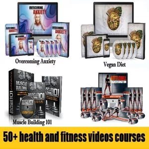 Imagem principal do produto 55 health and fitness HQ videos for social media