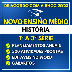 Imagem do curso HISTÓRIA - Planejamentos e Atividades - Novo Ensino Médio 2023