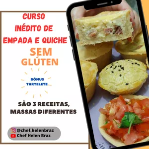 Empadas e quiches sem gúten