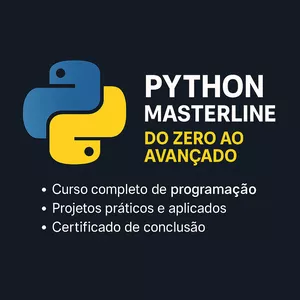 Imagem de Python MasterLine – Do Zero ao Avançado  criado por Curso Completo Com Certificado na hotmart