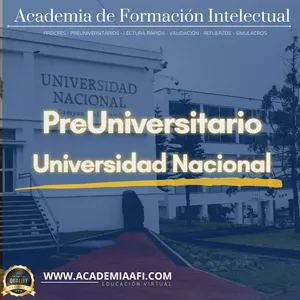 Imagen de portada para Curso online PreUniversitario Universidad Nacional  - PreUNAL - 2026