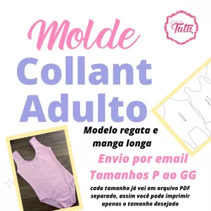 Imagem de capa para o Ebook 001- Molde Collant de Bailarina Adulto 