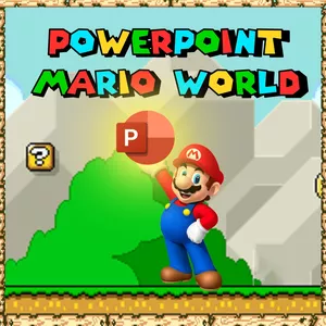 Imagem de capa para o Curso online SUPER MARIO - Template de PowerPoint