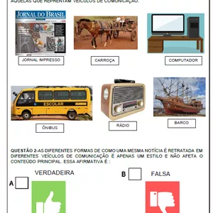 Imagem de capa para o Ebook Atividade Adaptada-Gênero Textual Notícia