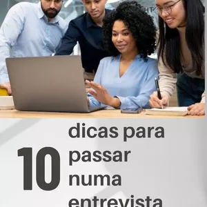 Imagem de capa para o Ebook 10 dicas para passar numa entrevista de emprego 