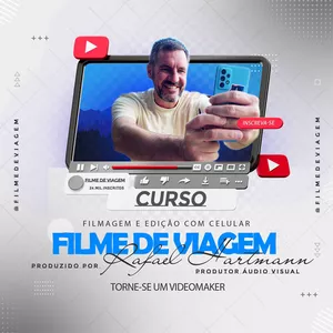 Imagem do curso Filmagem e edição com celular - Crie Vídeos, aprenda a filmar e use IA  @filmedeviagem