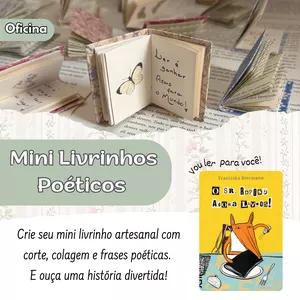 Imagem de Oficina Mini Livrinhos Poéticos  criado por Vanessa Lima na hotmart