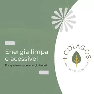 Imagem de capa para o Ebook E-Book Energia limpa e acessível