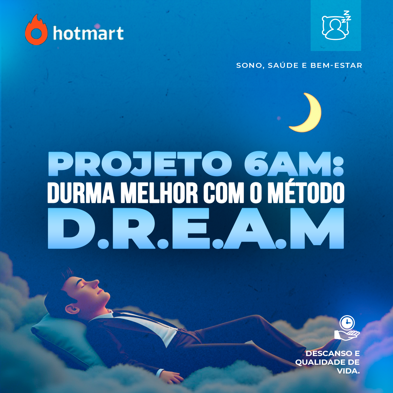 Imagem do curso Projeto 6AM: Durma Melhor com o Método D.R.E.A.M