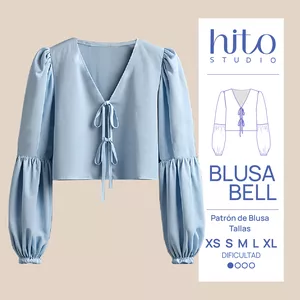 Imagen de portada para Curso online Patrón Blusa Bell