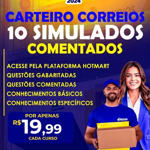 Imagem de capa para o Ebook 10 SIMULADOS COMENTADOS E GABARITADOS