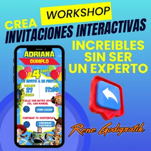 Imagen de portada para Curso online WorkShop Crea Invitaciones Interactivas Increíbles SECRETOS Revelados 