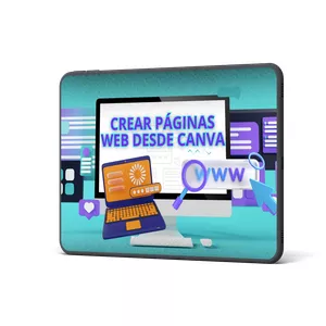 Imagen de portada para Curso online Crea páginas web desde canva