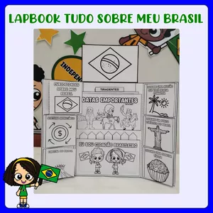 Imagem de capa para o Ebook LAPBOOK TUDO SOBRE O MEU BRASIL
