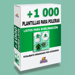 Imagen de portada para Curso online 📦 Pack de +1000 Plantillas para Sublimar Poleras 👘👕🎁✅