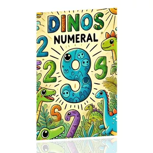 Imagem de capa para o Curso online Caderno para Colorir - Dinos Números 🦕🎨