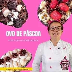 Imagem de capa para o Curso online Curso - Ovos de Páscoa - FOME DE DOCE.