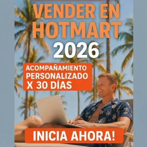 Imagen de portada para Ebook COMO INICIAR A VENDER EN HOTMART 2026. ACOMPAÑAMIENTO PERSONALIZADO DE 30  DIAS