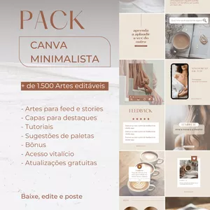 Imagem do curso PACK CANVA MINIMALISTA PREMIUM