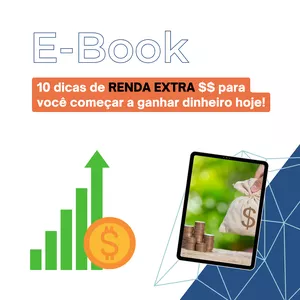 Imagem de capa para o Ebook RENDA EXTRA 10 dicas para começar a ganhar dinheiro hoje!