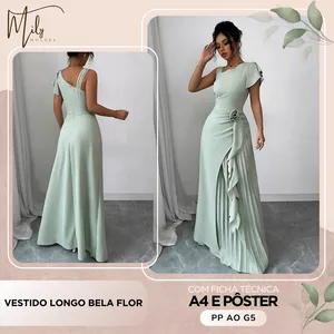 Imagem de capa para o Ebook Vestido Longo Bela Flor