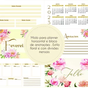 Imagem de capa para o Curso online Miolo para planner horizontal e bloco de anotações