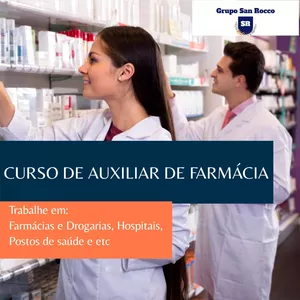 Imagem de Curso Auxiliar de farmácia  criado por Grupo San Rocco na hotmart