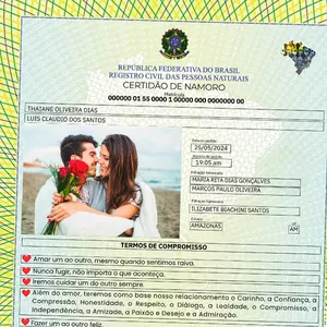 Imagem de capa para o Ebook Certidão de Namoro (Modelo 100% editavel no canva gratuito)