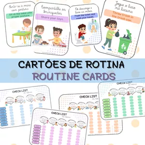 Imagem de capa para o Curso online Cartões de rotina | Routine cards