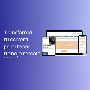 Imagen de portada para Curso online Programa: Transformá tu carrera para conseguir un trabajo remoto