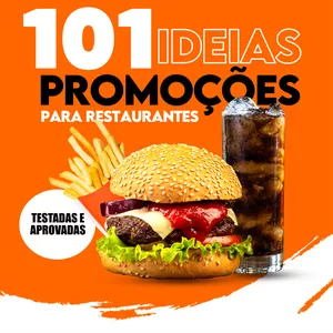 Imagem de capa para o Ebook 101 Ideias de Promoções para Restaurantes