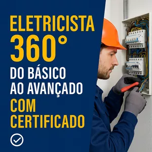 Imagem do curso Eletricista 360°: Do Básico ao Avançado com Certificado