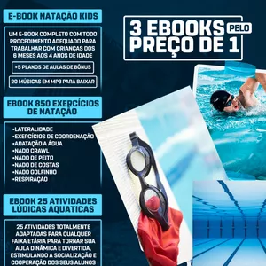 Imagem principal do produto EBOOK NATAÇÃO 3X1