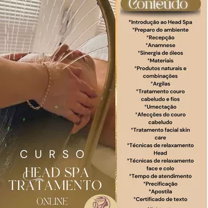 Imagem de capa para o Curso online Curso Head Spa Tratamento