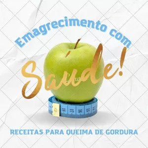 Imagem de capa para o Ebook EMAGRECIMENTO COM SAÚDE