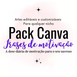 Imagem de capa para o Ebook Pack Canva Frases de motivação