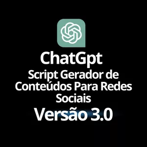 Imagem de capa para o Curso online  Script Gerador de Conteúdos Para Redes Sociais Via Chat GPT 3.0