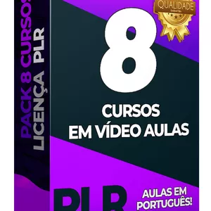 Imagem de capa para o Curso online Pacote PLR com 8 Cursos PLR + 7500 Ebooks PLR + 50 Modelos de Páginas de Vendas + Pacote de Ferramentas